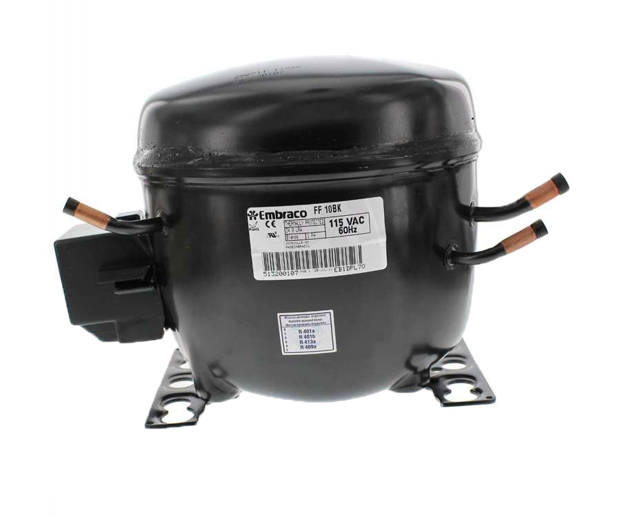 30-FF10BK1 - Genuine OEM AllTemp R12 Refrigeration Compressor, 1/4+hp, Low/Med/High Back Pressure